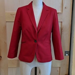 Red 3/4 Sleeve The Limited Blazer